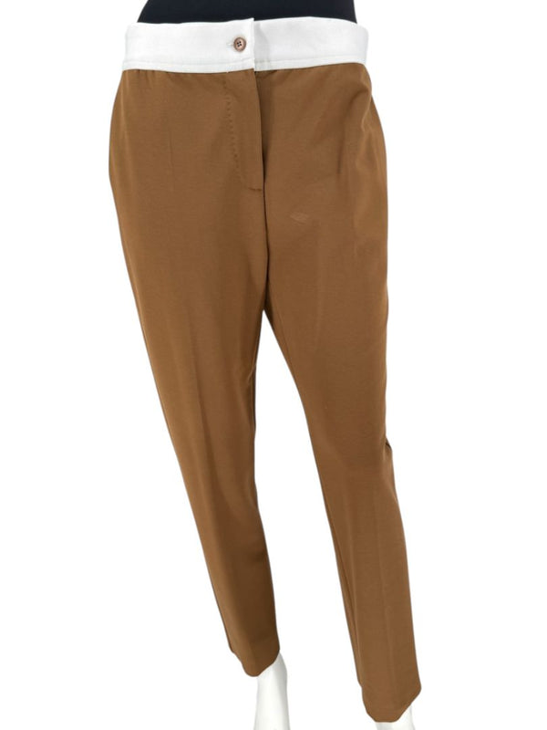 Max Mara Camel Wool Tapered Trousers – Size IT 42