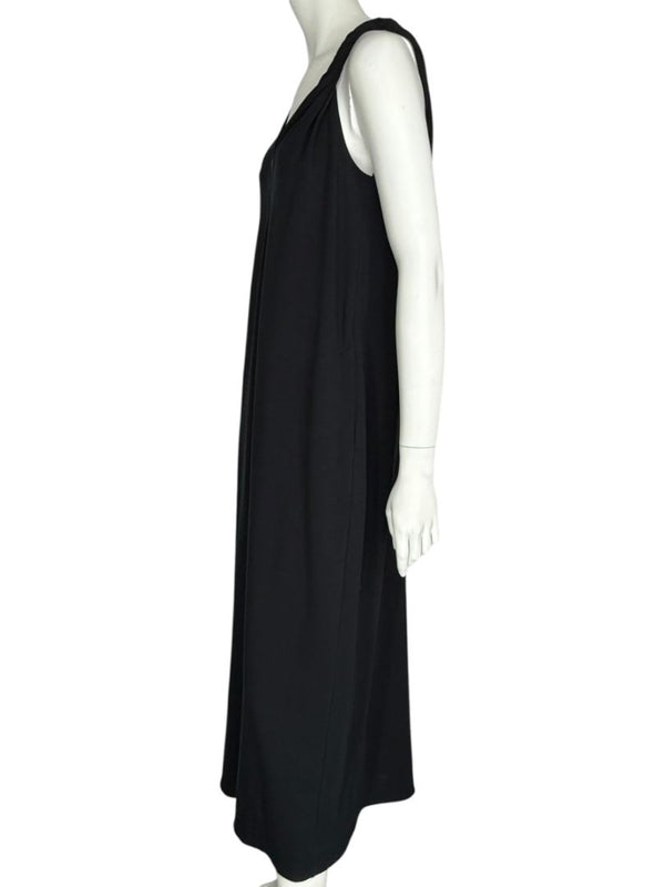 Brunello Cucinelli Black Twisted Strap Maxi Dress with Monili Detail – Size M