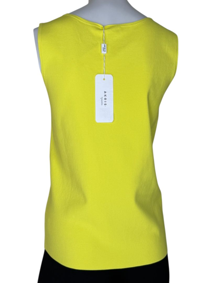 Akris Punto Neon Yellow Sleeveless Tank Top – Size 10 (US) – New With Tags