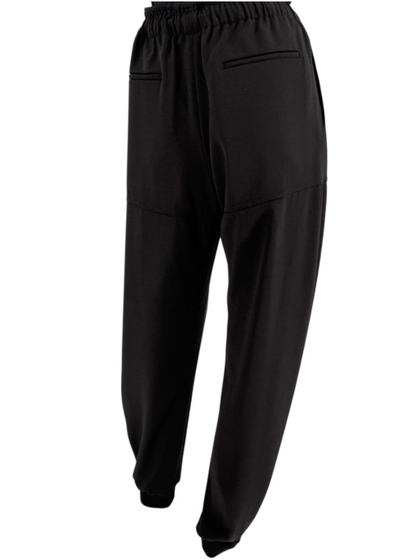 Chloé Black Relaxed Jogger Pants with Drawstring Waist - Size IT 42 / US 6