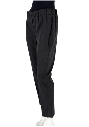 Brunello Cucinelli Charcoal Grey Wool-Blend Pants – Size IT 44 / US 8