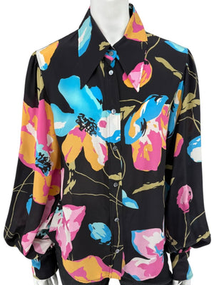 Dolce & Gabbana D&G Floral Silk Blouse – Size IT 48 / FR 44 / US 12