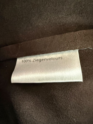 Akris Chocolate Brown Suede Cape Jacket – Size 12