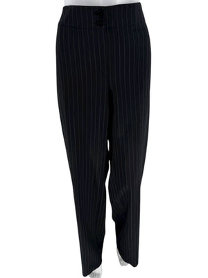 Armani Collezioni Charcoal Pinstripe 3-Piece Suit – Size 12