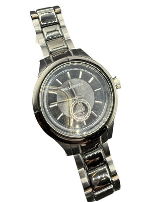 Karl Lagerfeld Black Ceramic-Style Watch with Bracelet w/ Box/Case