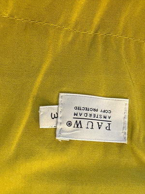 Pauw Amsterdam Chartreuse Silk Sculptural Skirt – Size 3