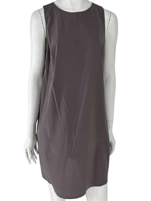 Pamella Roland Charcoal Gray Silk Slip - XL