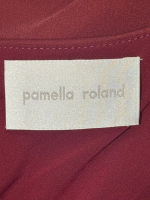 Pamella Roland Red Tailored Dress &amp; Jacket Set – L