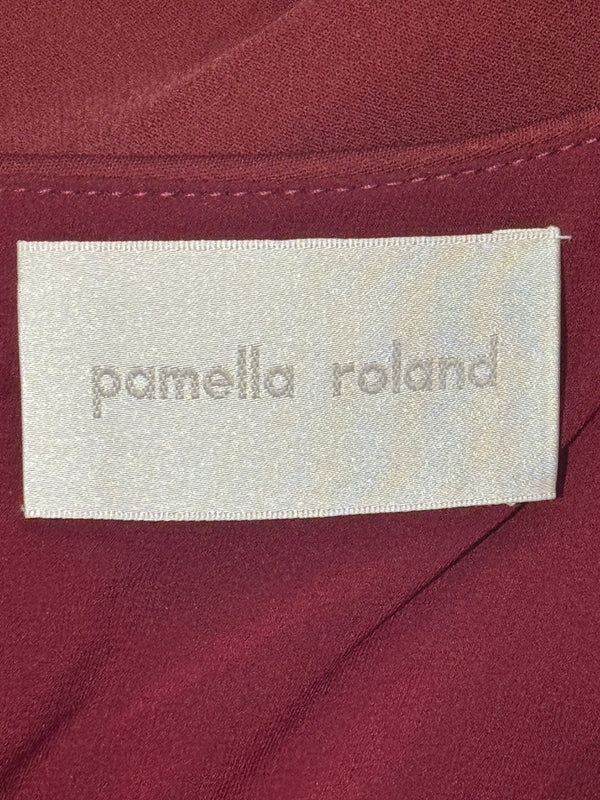 Pamella Roland Red Tailored Dress &amp; Jacket Set – L