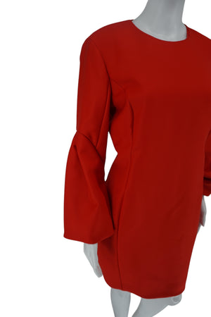 Christian Dior Red Bell Cuff Dress Size 42- NWT