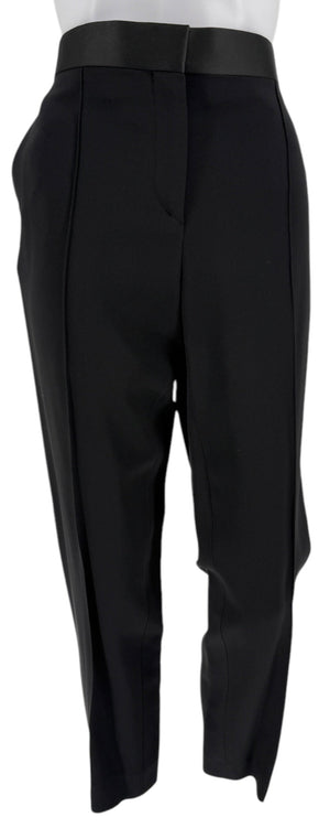 Céline Black Satin Trim Trousers - NWT - Size 42