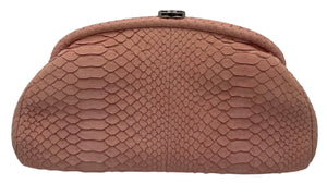 Chanel Python Timeless Clutch Pink