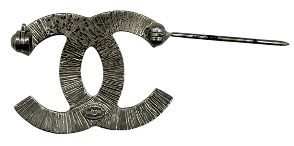 Chanel Crystal CC Brooch