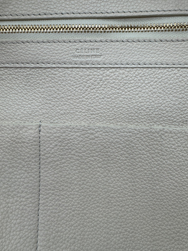 Celine Chalk Soft-Grained Calfskin Cabas Phantom Tote