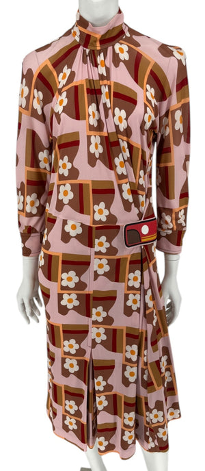 Prada SS 2017 Floral Print Dress - Size 10