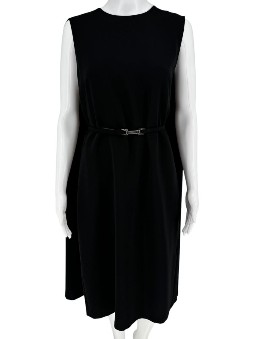 Ralph Lauren Purple Label Cape-Back Midi Dress - Size 12 NWT