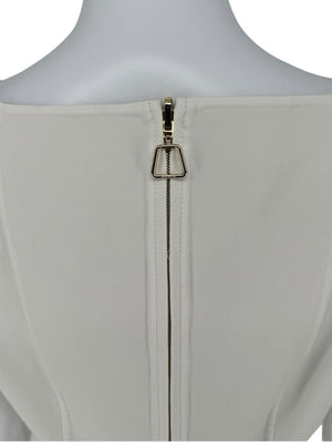 Akris Ivory Sleeveless Shift Dress - US 10