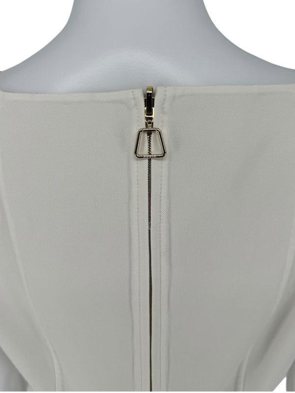 Akris Ivory Sleeveless Shift Dress - US 10