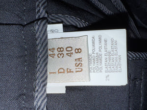 Brunello Cucinelli Navy Wool-Blend Elastic Waist Trousers - IT 44