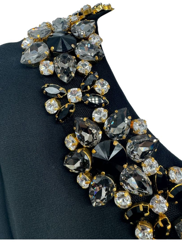 Dolce & Gabbana Embellished Collar Shift Dress - Size 10