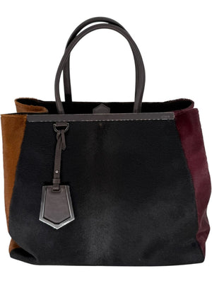 Fendi 2Jours Large Pony Hair Tote – Tricolor Calf Hair & Leather