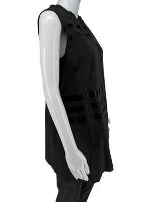 Akris Punto Charcoal Grey Sleeveless Tunic & Tapered Pants Set – Size 10