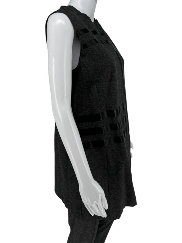 Akris Punto Charcoal Grey Sleeveless Tunic & Tapered Pants Set – Size 10