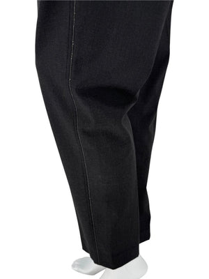 Brunello Cucinelli Charcoal Wool-Blend Elastic Waist Trousers – Size 8