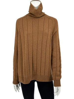 Loro Piana Baby Cashmere Ribbed Turtleneck Sweater – Size M