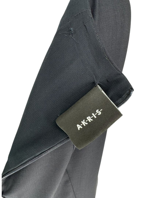 Akris Navy Sleeveless Handkerchief-Hem Midi Dress – US 12 / FR 44 / IT 48