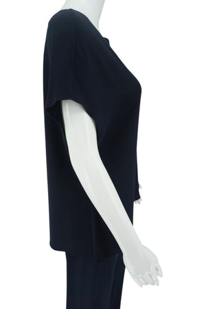 The Row Navy Cap-Sleeve Top & Pull-On Pant Set – Size Small
