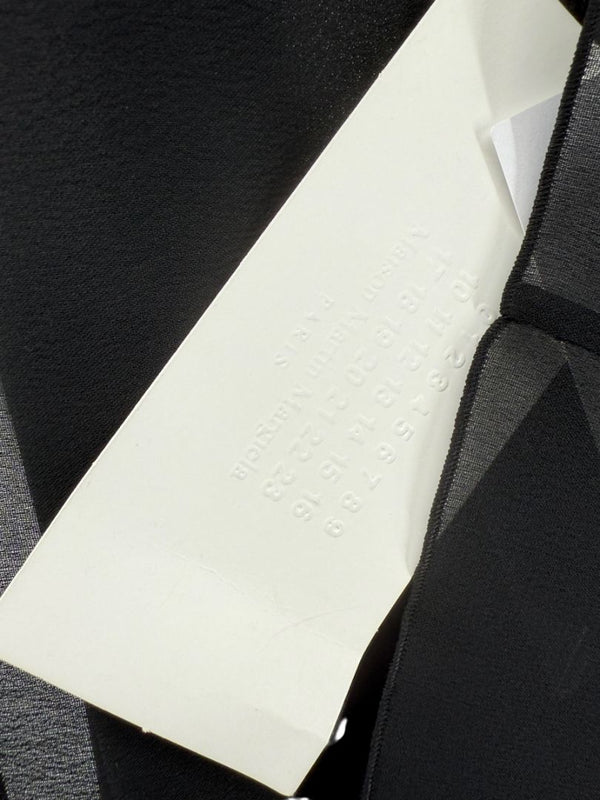 Maison Margiela Sheer Black Button-Front Blouse/Cover-Up – IT 42