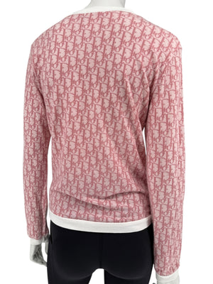 Christian Dior by John Galliano Diorissimo V-Neck Long Sleeve Shirt – Size FR 44