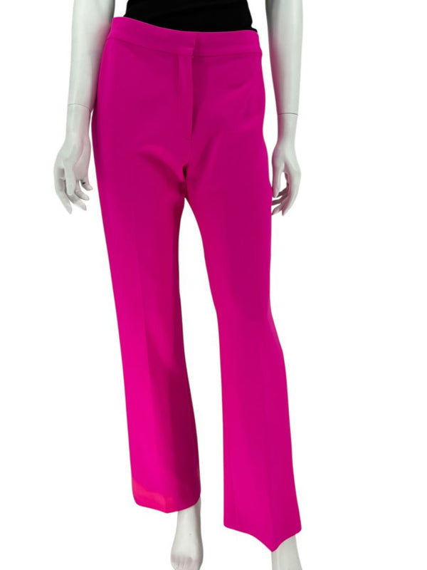 Victoria Victoria Beckham Fuchsia Wool-Blend Tailored Trousers – Size US 10