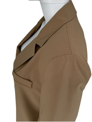 MaxMara Camel Virgin Wool Blazer & Pants Set – Jacket Size 10, Pants Size 14