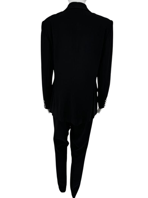 Ralph Lauren Purple Label Black Wool Pant Suit – Size 12