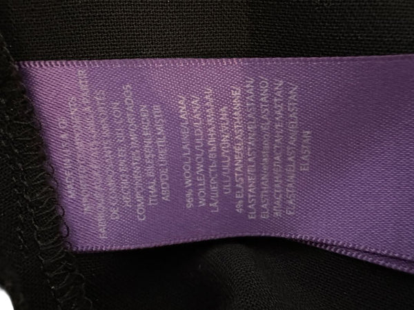 Ralph Lauren Purple Label Black Wool Pant Suit – Size 12