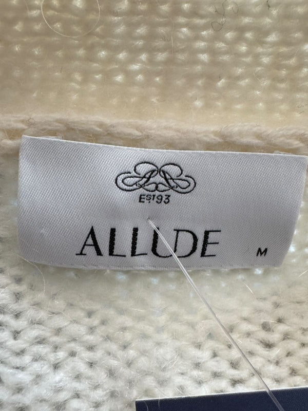 Allude Cream Mohair Blend Button-Front Cardigan – Size M