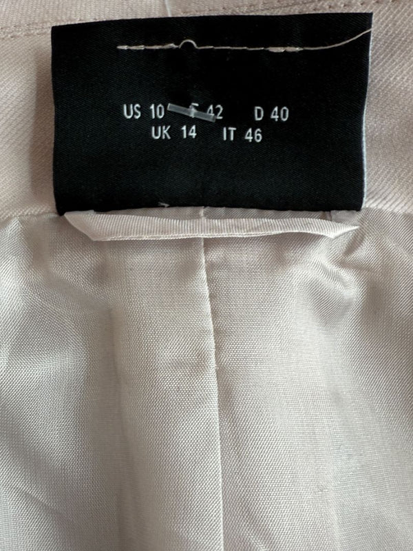 Akris Miles Blazer in Lily Pink Virgin Wool, Size 10 (IT 46) – NWT