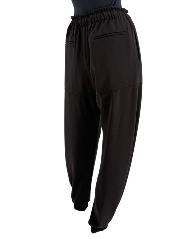 Chloé Black Relaxed Jogger Pants with Drawstring Waist - Size IT 42 / US 6