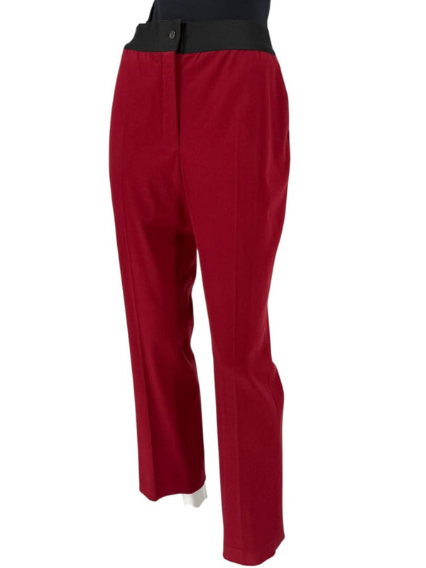 Akris Red Viscose Blend Pants – Size 10