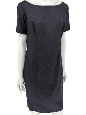 Pamella Roland Charcoal Grey 2-Piece Dress/Jacket Set – Large