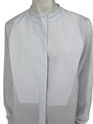 Celine Clean-Line Pale Blue Cotton Shirt with Concealed Placket – FR 42
