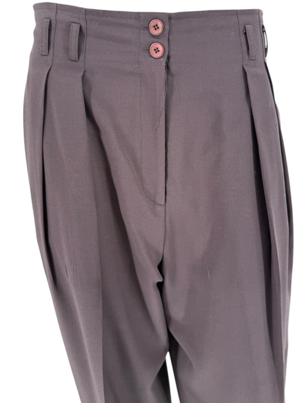 Ron Leal Aubergine Wool-Blend Two-Piece Set – Size 12