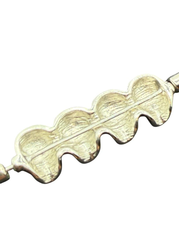 Unbranded Silver-Tone Four-Skull Tie Bar / Brooch – Excellent Preowned Condition