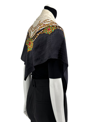Chanel Vintage Jewel Motif Silk Scarf with