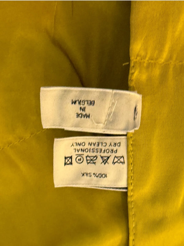 Pauw Amsterdam Chartreuse Silk Sculptural Skirt – Size 3
