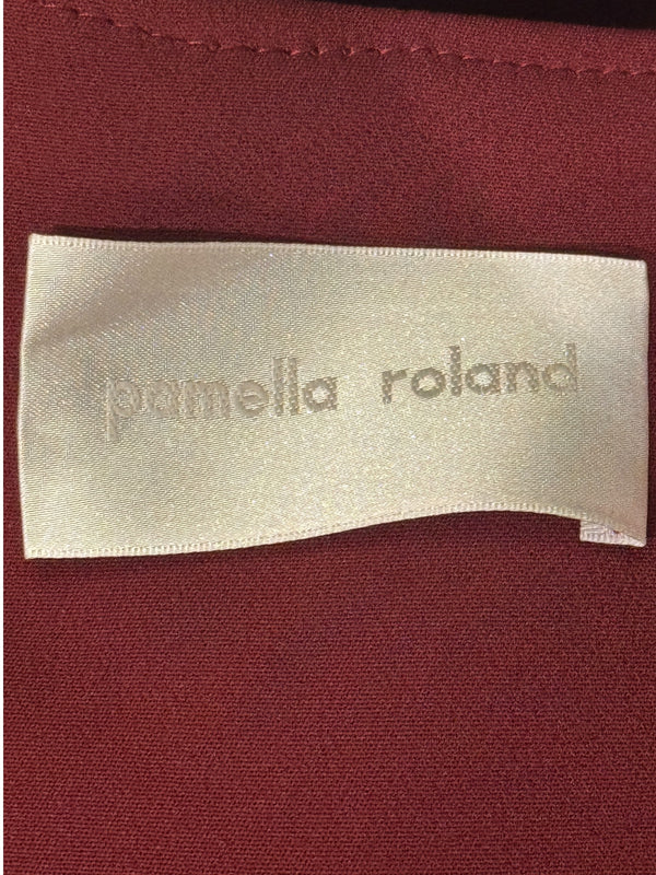 Pamella Roland Red Tailored Dress &amp; Jacket Set – L