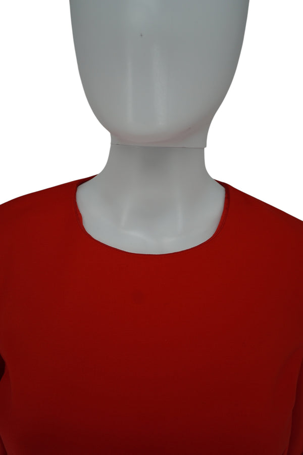 Christian Dior Red Bell Cuff Dress Size 42- NWT