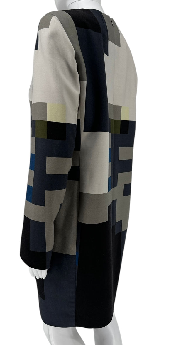 Akris November Day Printed Sheath Dress - Size 8